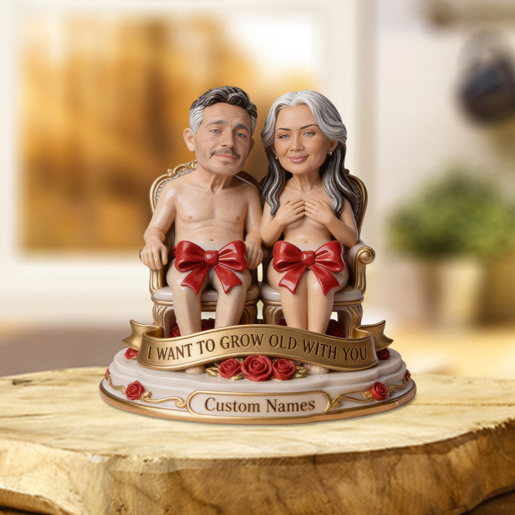 Ich möchte mit dir alt werden – Personalisierte Acrylplakette für ein pikantes Pärchen