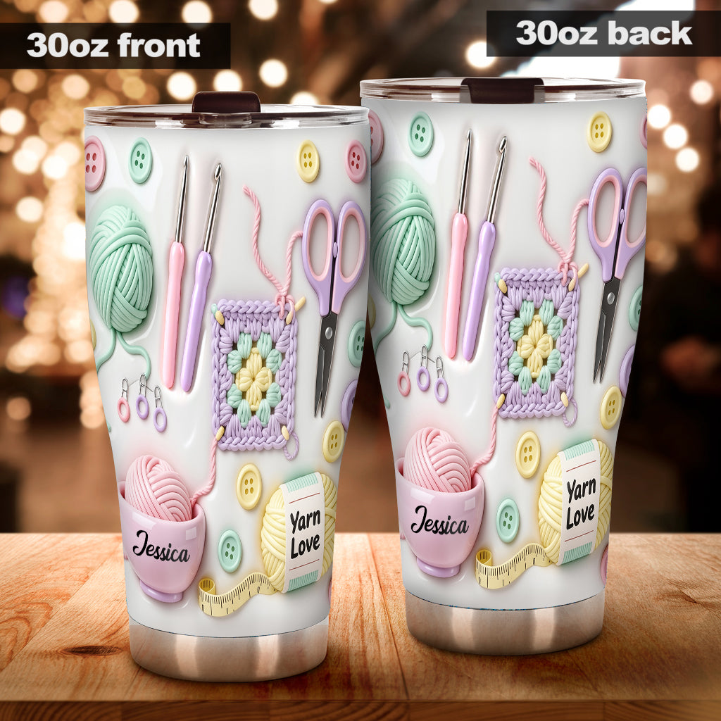 Love Crocheting - Personalized Crocheting Tumbler