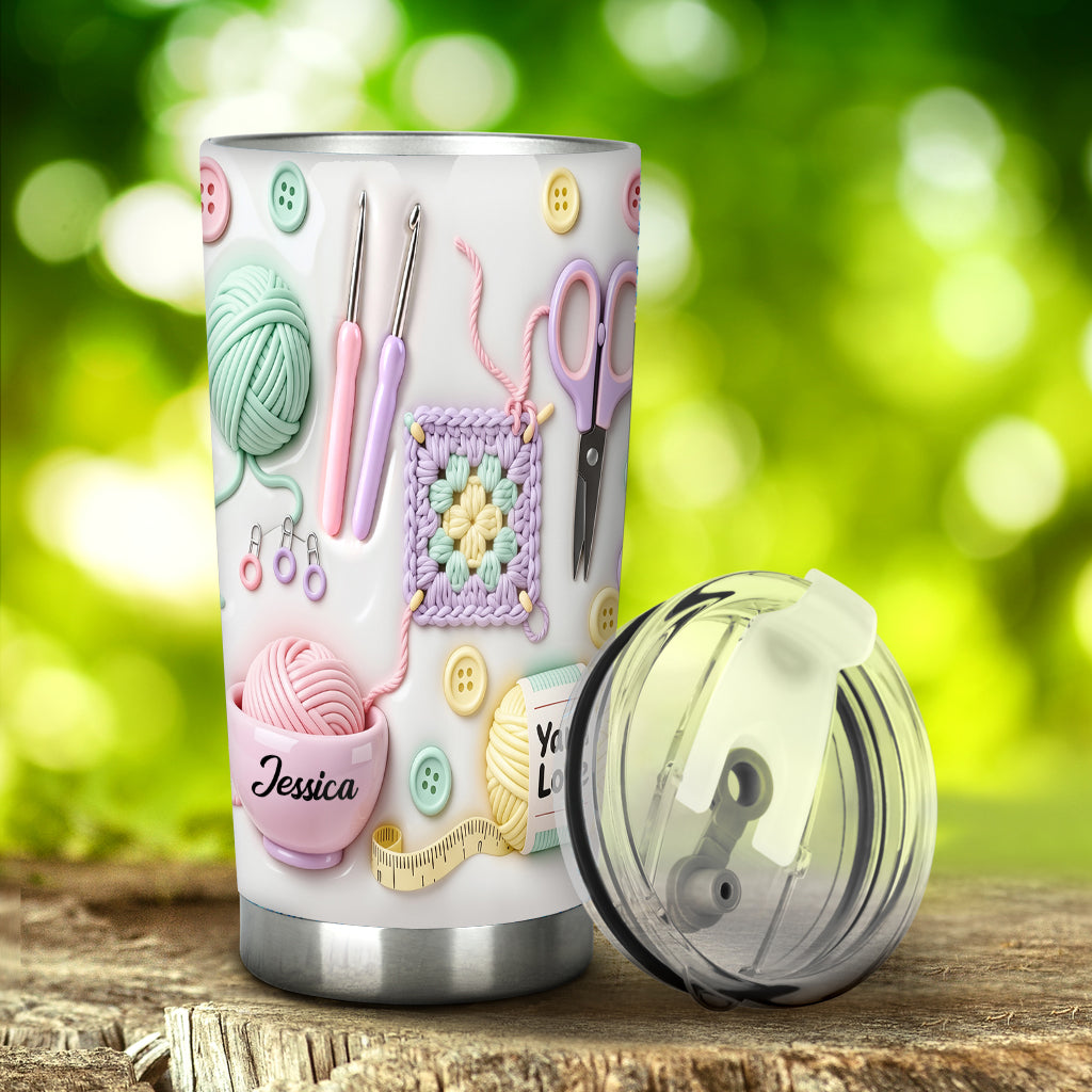 Love Crocheting - Personalized Crocheting Tumbler