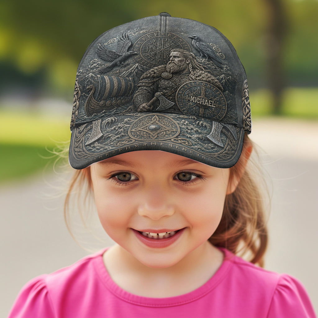 Viking Theme, Gift for Men - Personalized Viking Classic Cap