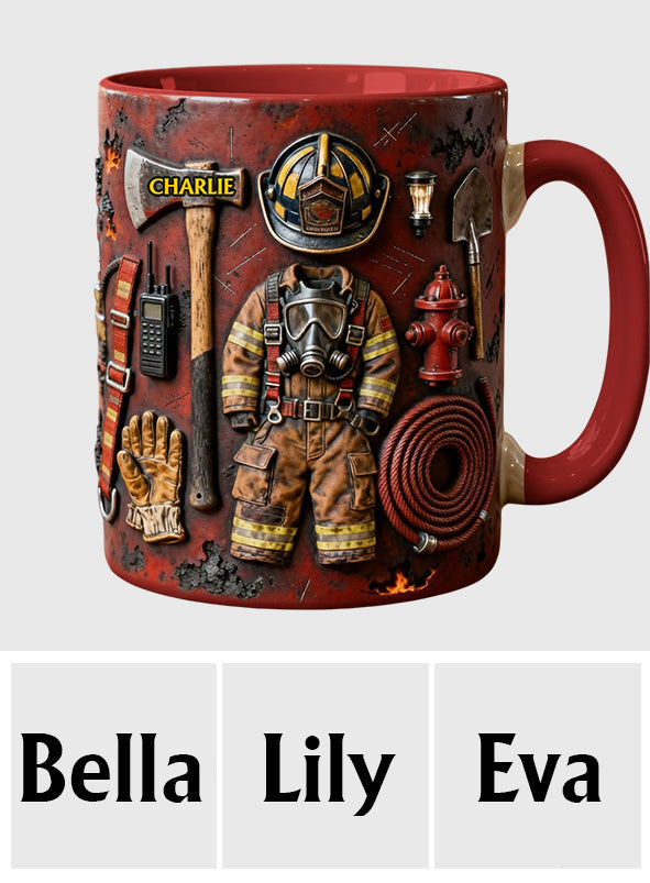 Proud Firefighter - Personalized Firefighter Accent Mug