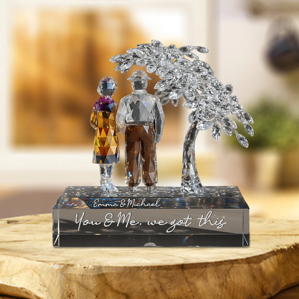 You and Me, We Got This - Personalized Couple Custom Shaped Acrylic Plaque
