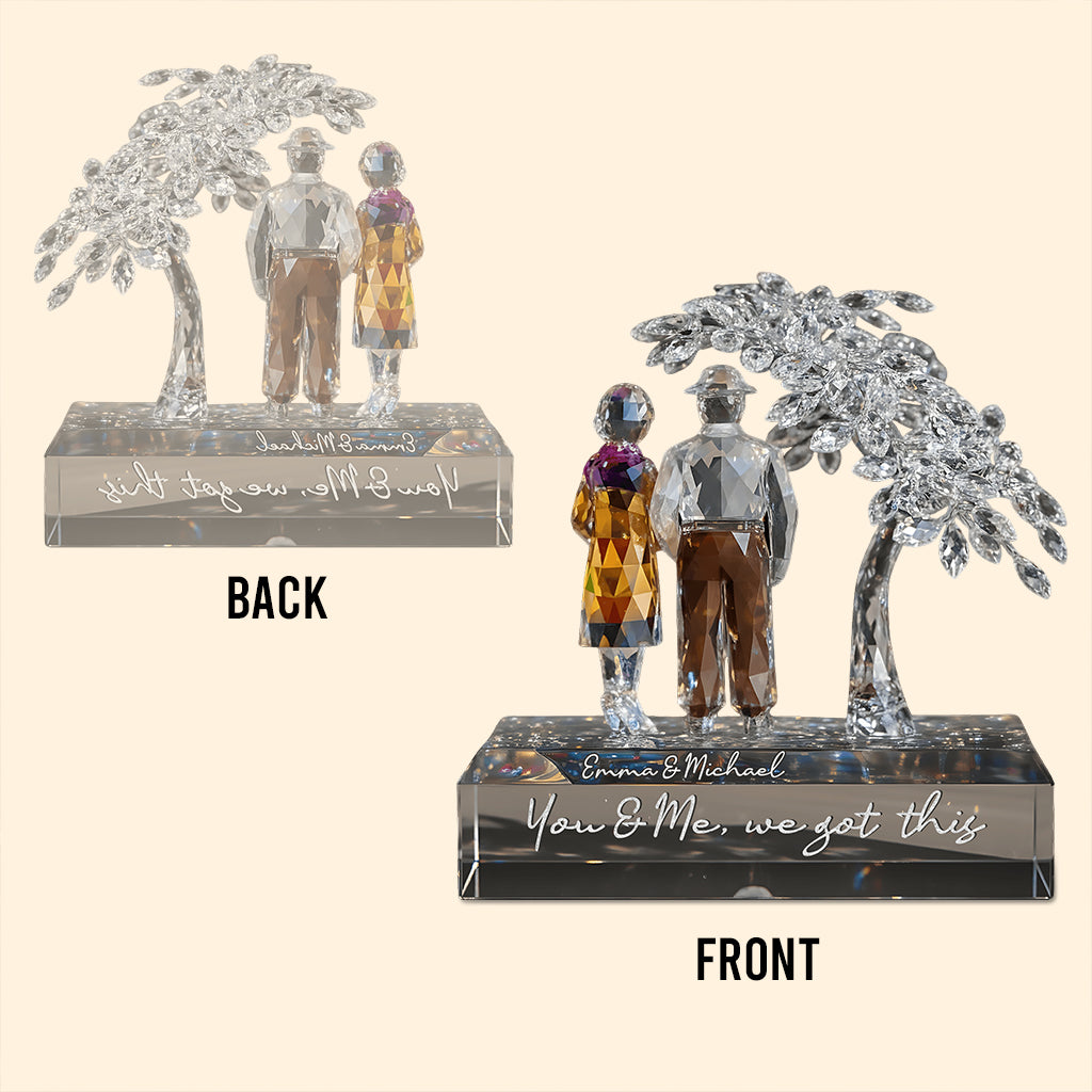 You and Me, We Got This - Personalized Couple Custom Shaped Acrylic Plaque