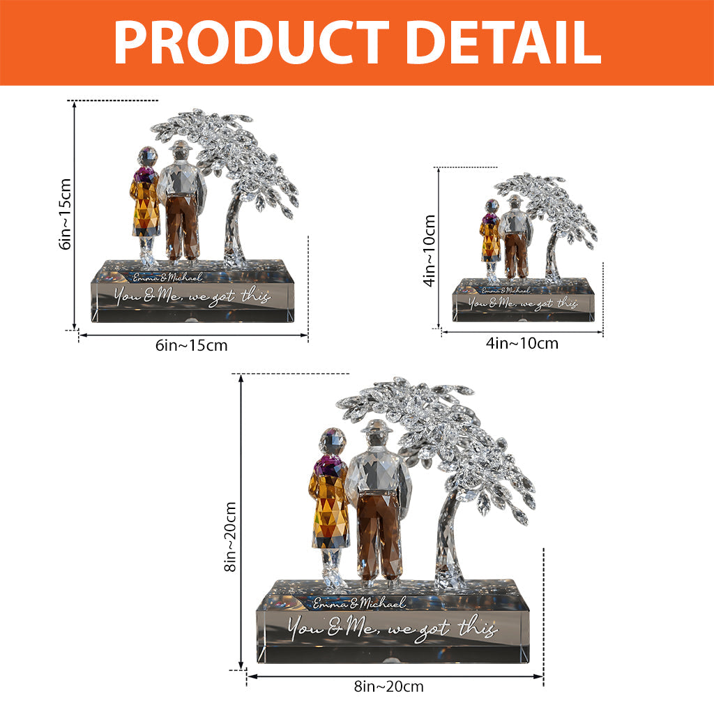 You and Me, We Got This - Personalized Couple Custom Shaped Acrylic Plaque