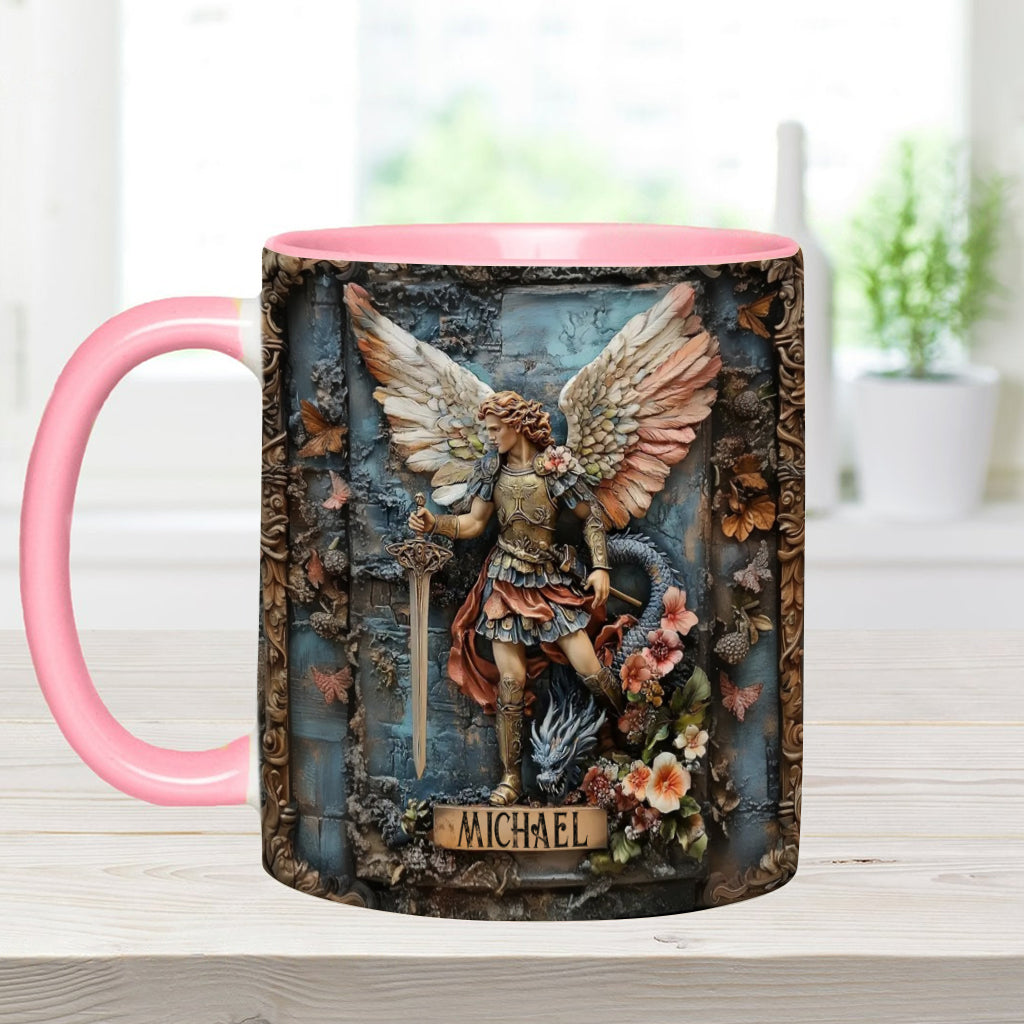 Archangel Michael - Personalized Christian Accent Mug