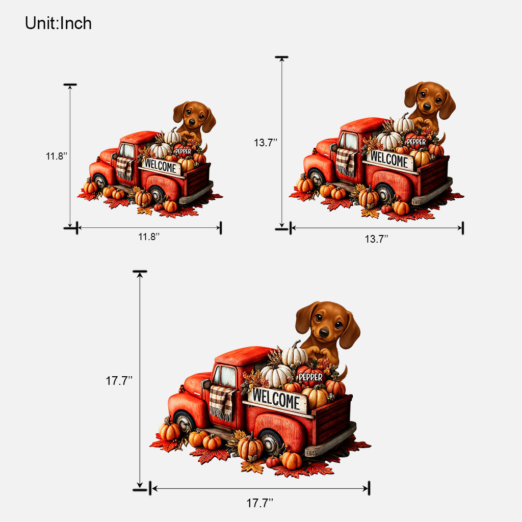 Tis The Season - Personalized Dog Custom Shaped Wood Sign