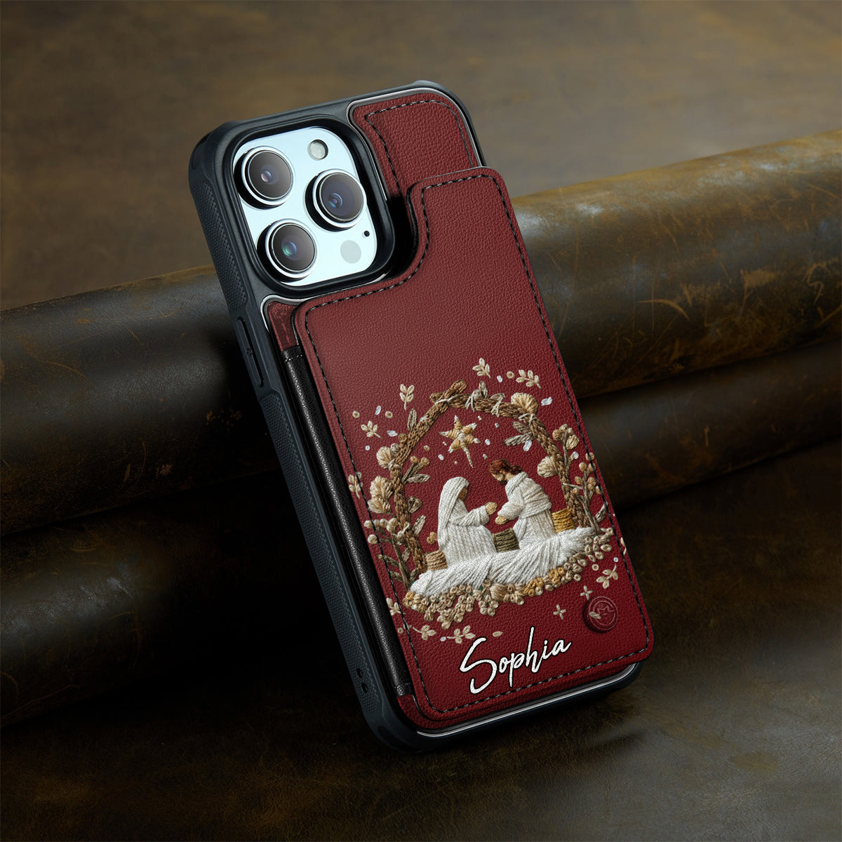 Jesus Love You Faith - Personalized Christian Fully Printed Wallet Phone Case