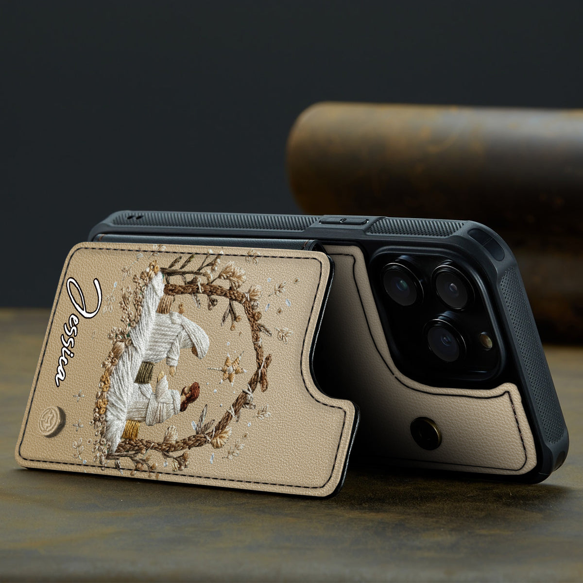 Jesus Love You Faith - Personalized Christian Fully Printed Wallet Phone Case