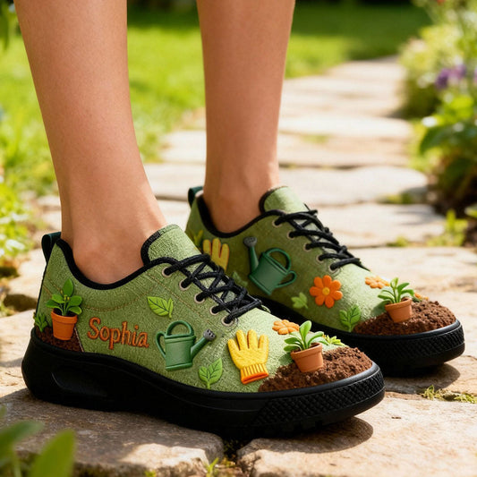 Gärtnern ist meine Therapie – personalisierte Gartenschuhe