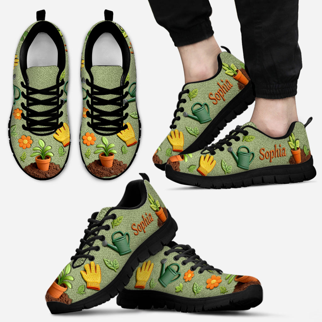 Gardening Is My Therapy - Personalized Gardening Sneakers