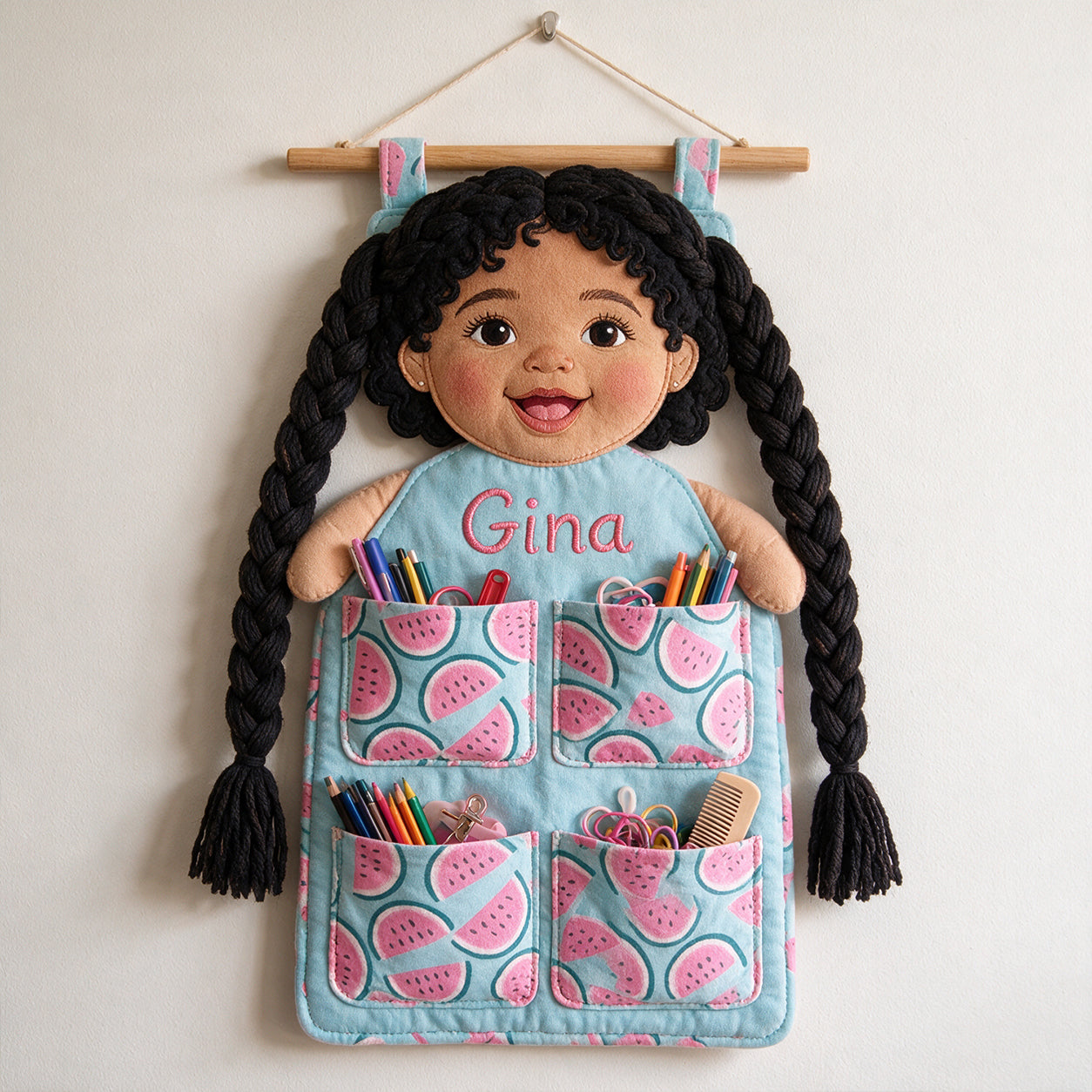 Little Princess Hair Bow Holder - Personalized Kid Hanging Organizer