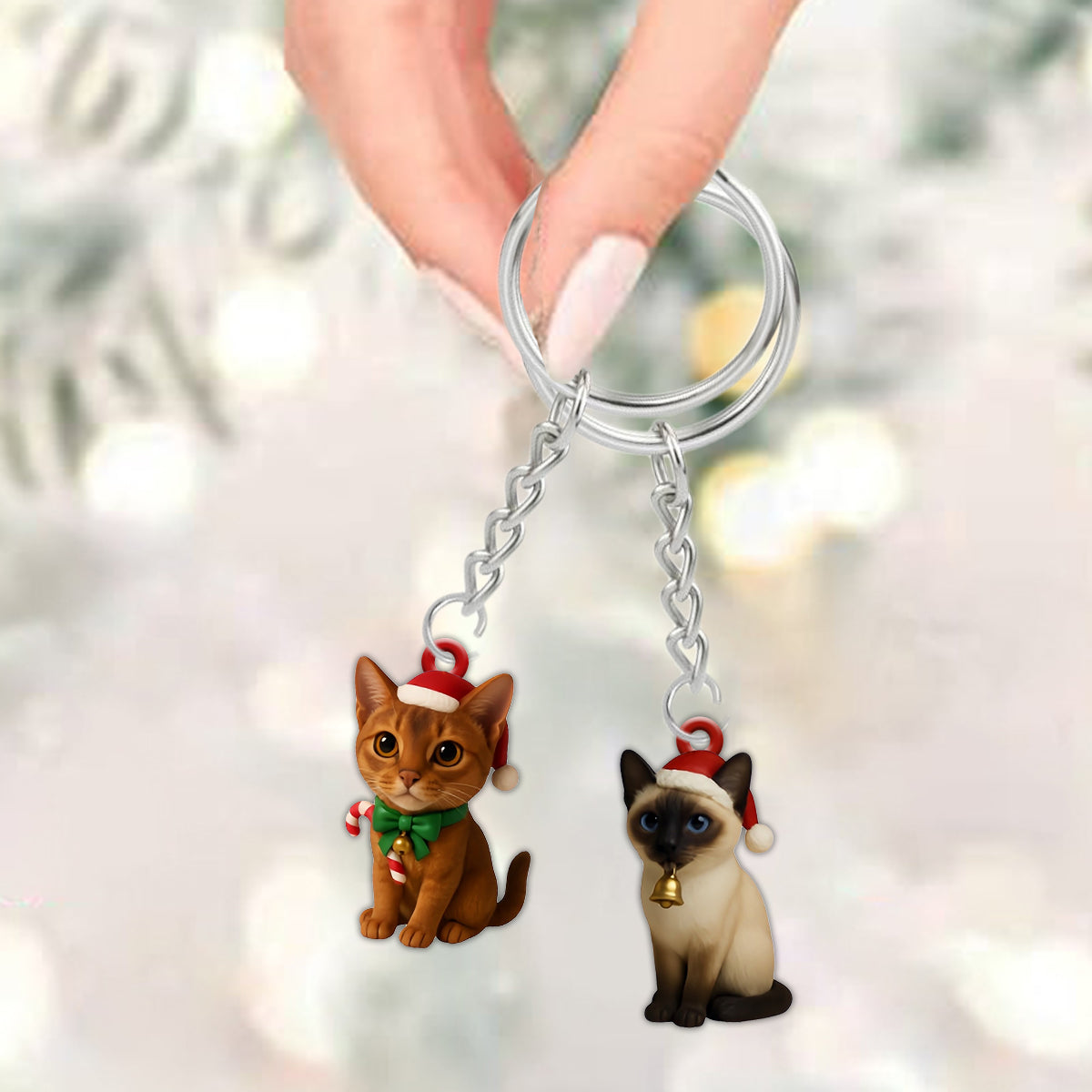 Love Cat - Personalized Cat Advent Calendar With Ornaments