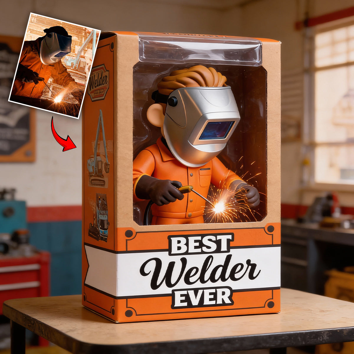 Welder Gifts - Personalized Welder Custom Shaped Acrylic Plaque