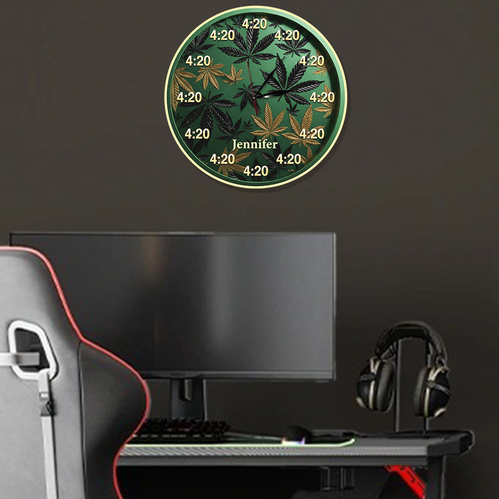 It's 420 Always - Personalized Weed LED Light Wall Clock