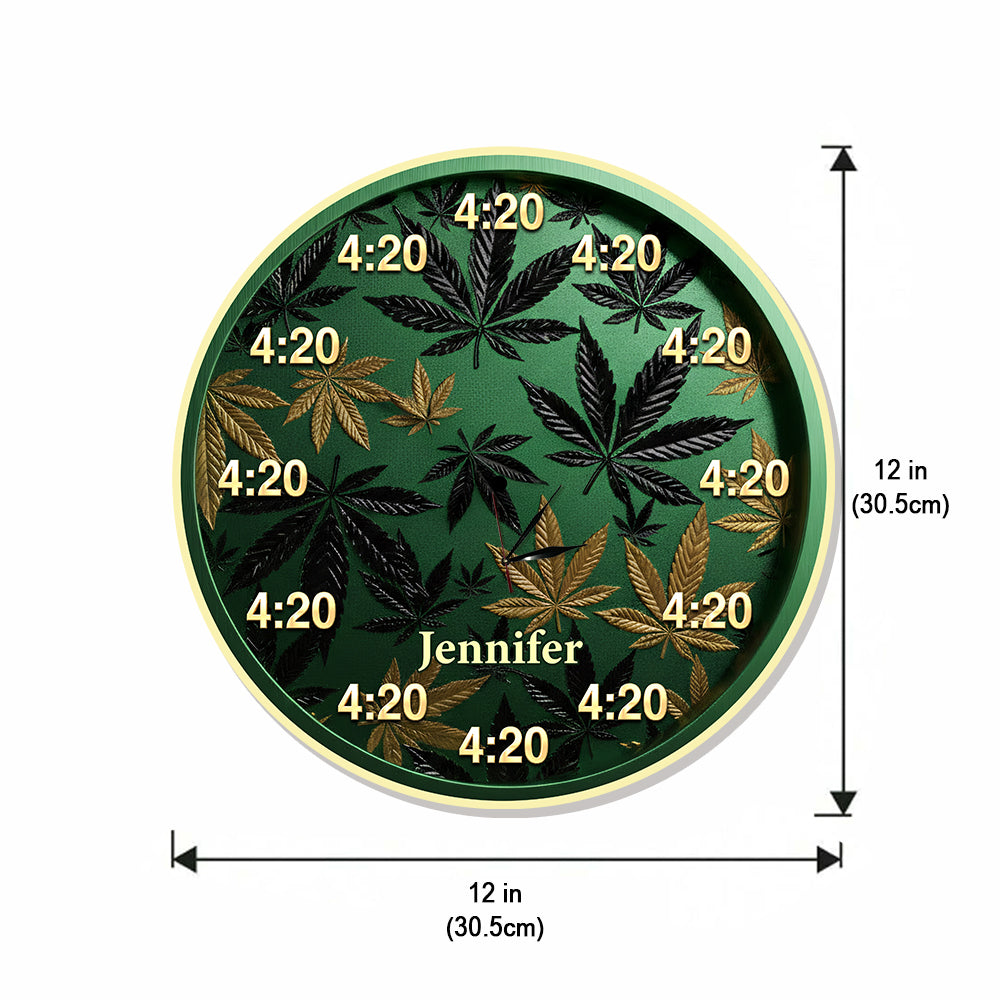 It's 420 Always - Personalized Weed LED Light Wall Clock