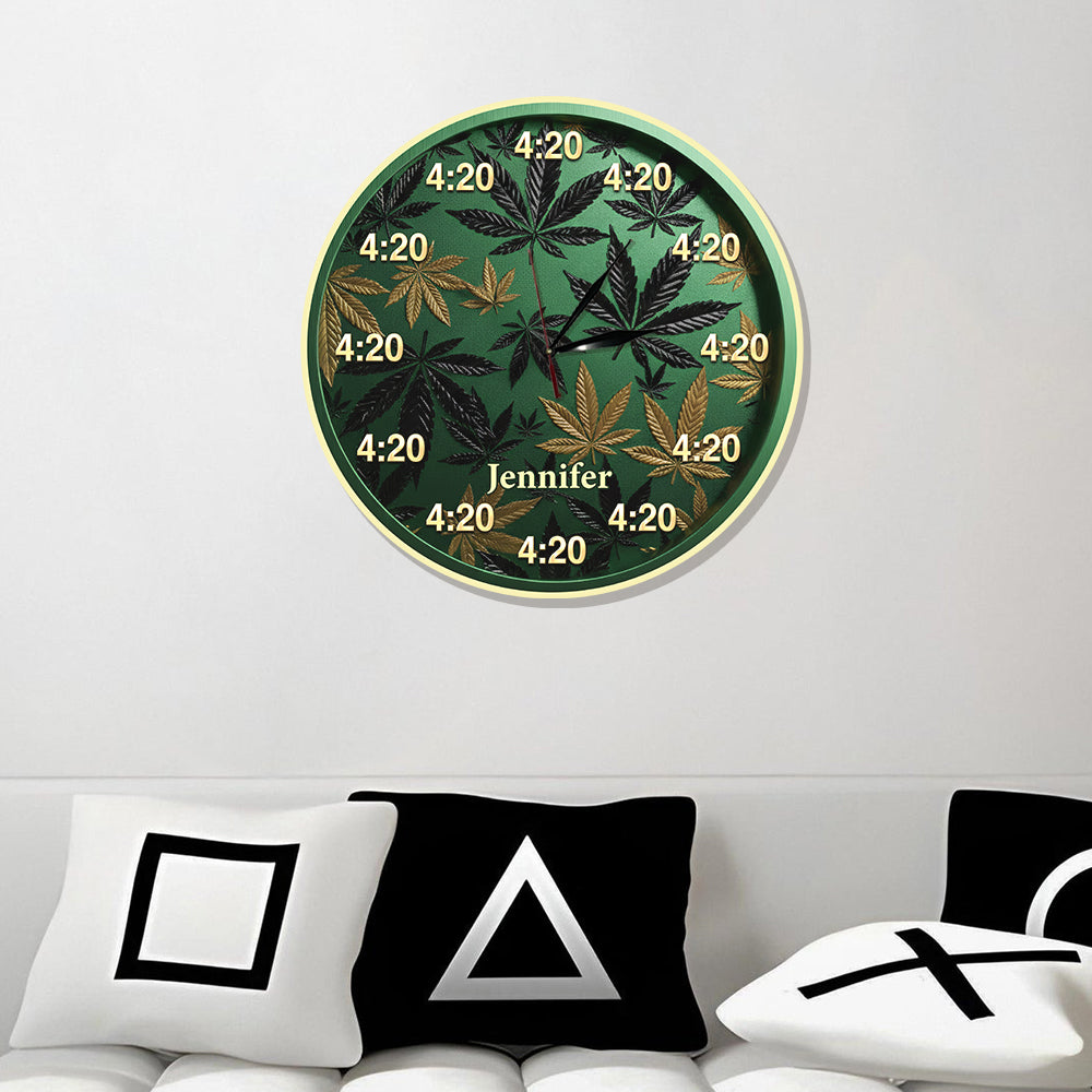 It's 420 Always - Personalized Weed LED Light Wall Clock