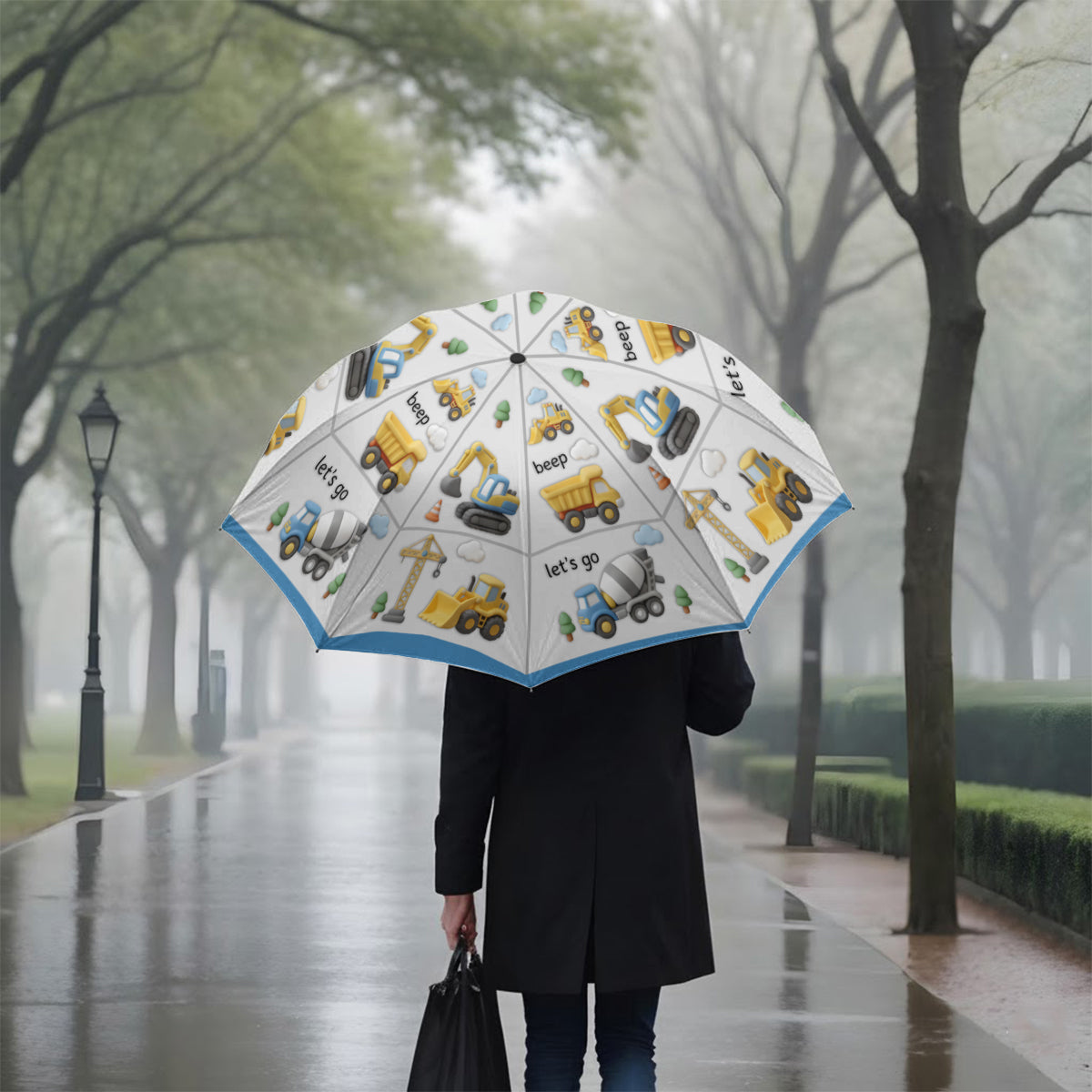 Construction Machines - Personalized Kid Umbrella