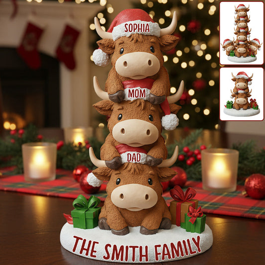 Merry Christmas - Personalized Family Custom Shaped Acrylic Plaque