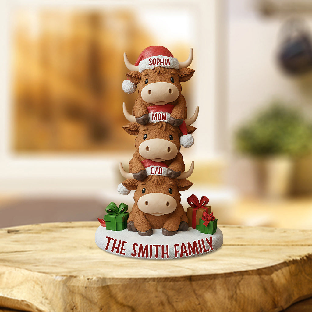 Merry Christmas - Personalized Family Custom Shaped Acrylic Plaque