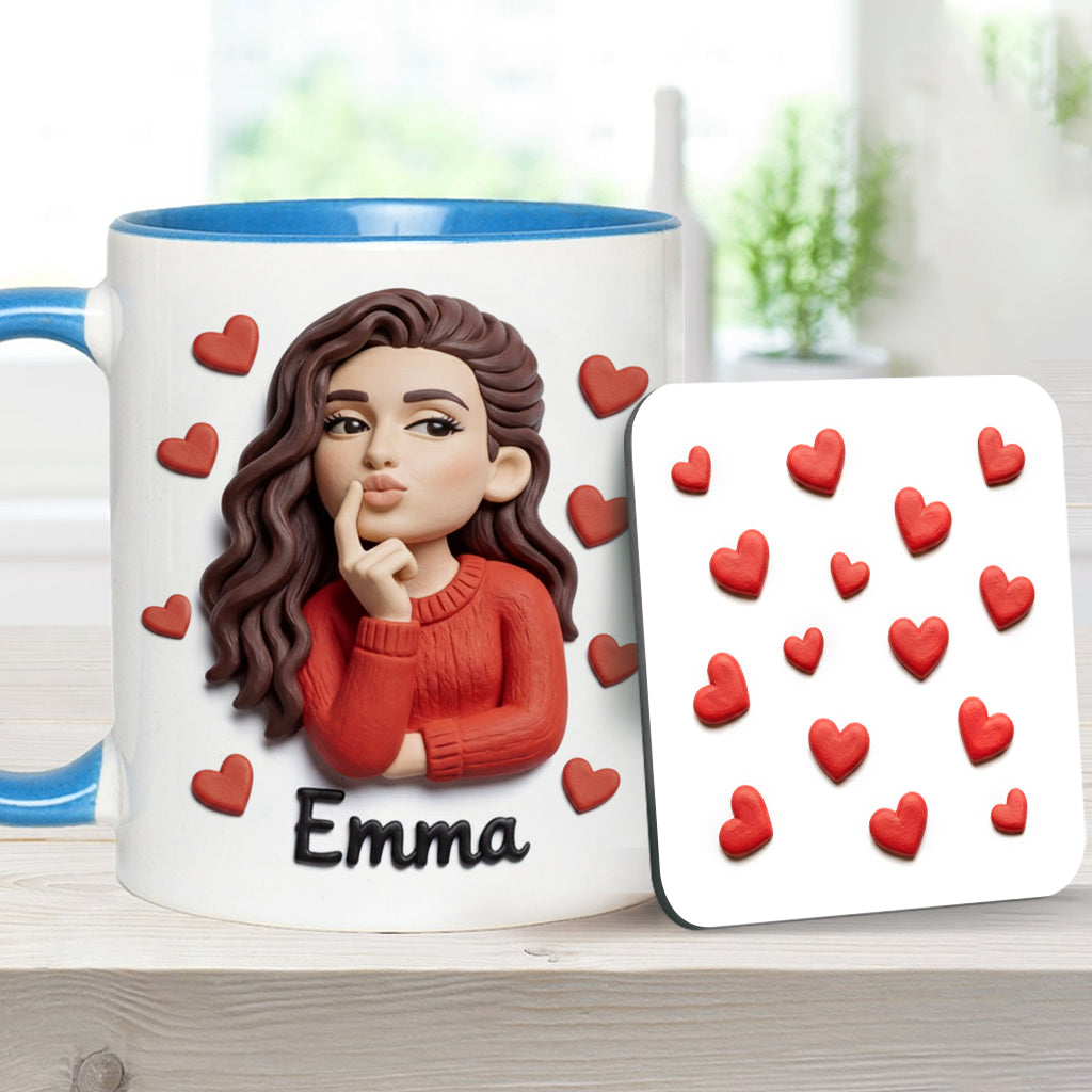 Custom From Any Photo Perfect Gift For Couple - Personalized Couple Accent Mug & Coaster