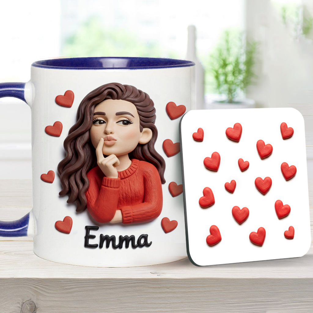 Custom From Any Photo Perfect Gift For Couple - Personalized Couple Accent Mug & Coaster