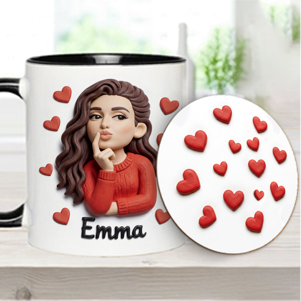 Custom From Any Photo Perfect Gift For Couple - Personalized Couple Accent Mug & Coaster