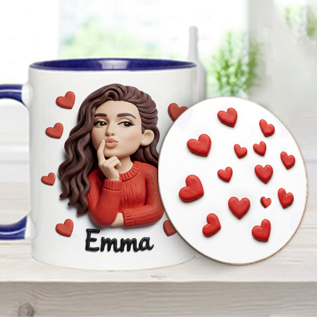 Custom From Any Photo Perfect Gift For Couple - Personalized Couple Accent Mug & Coaster