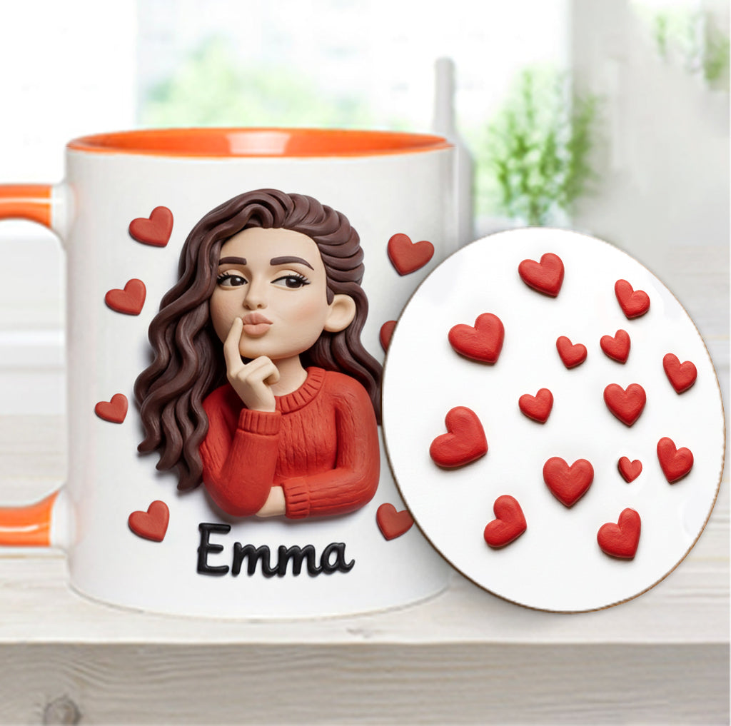 Custom From Any Photo Perfect Gift For Couple - Personalized Couple Accent Mug & Coaster