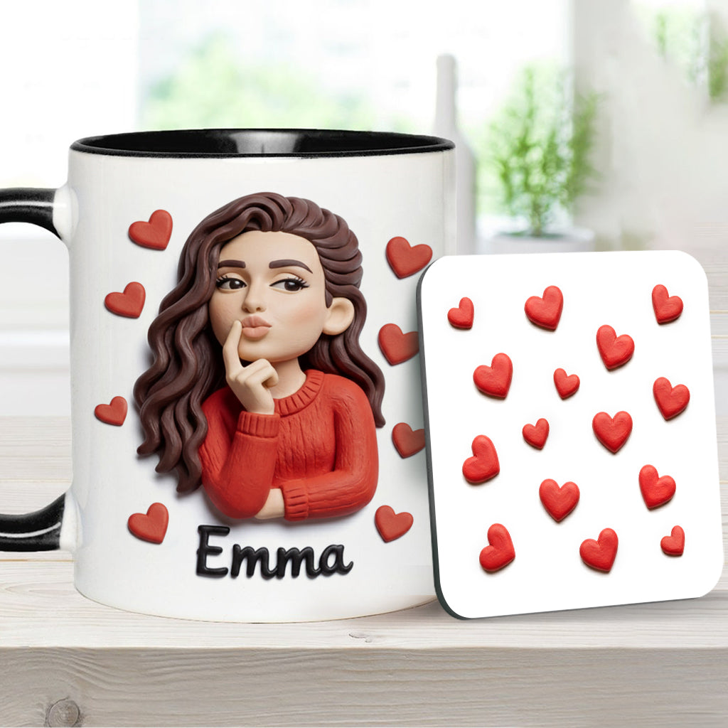 Custom From Any Photo Perfect Gift For Couple - Personalized Couple Accent Mug & Coaster