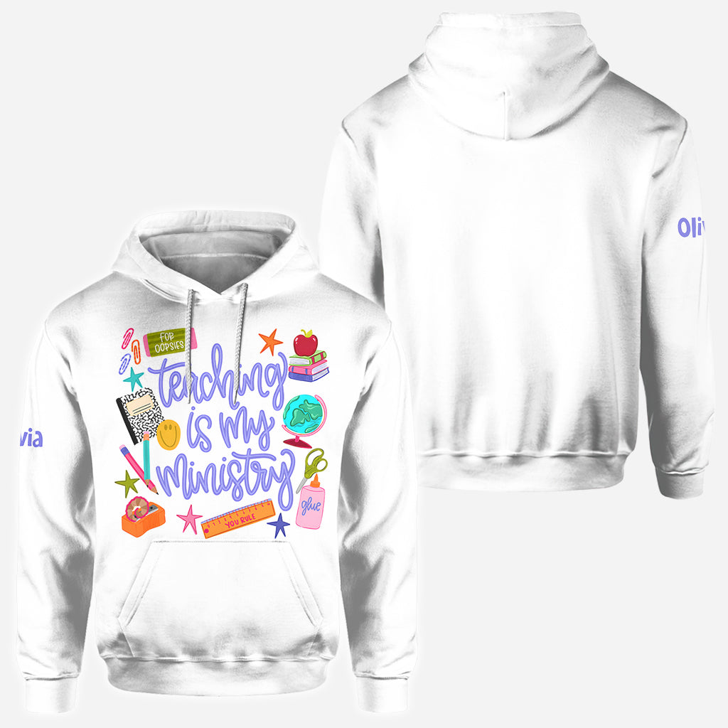 Back To School - Personalized Teacher All Over Shirt