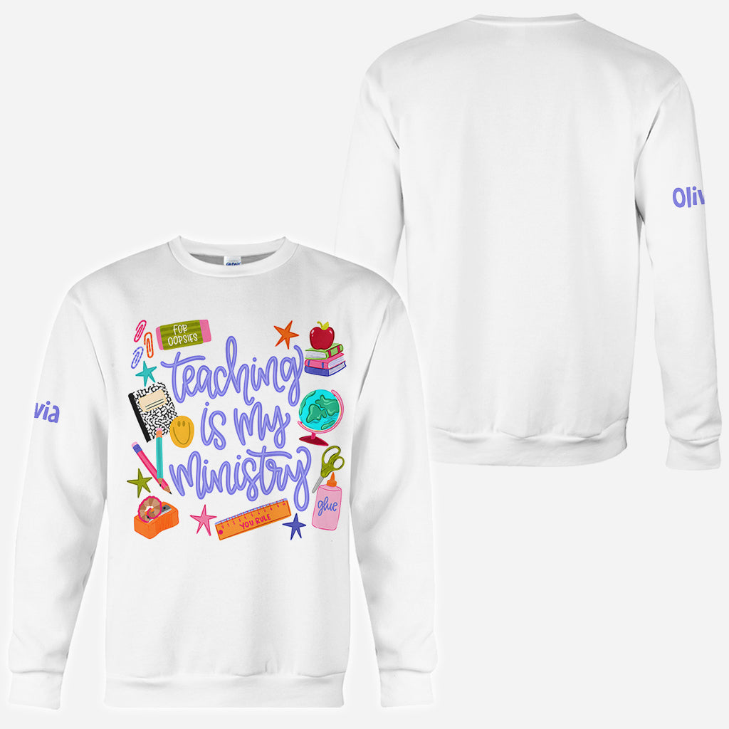 Back To School - Personalized Teacher All Over Shirt