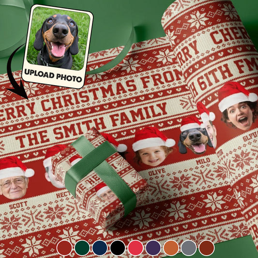 Merry Christmas - Personalized Family Wrapping Papers