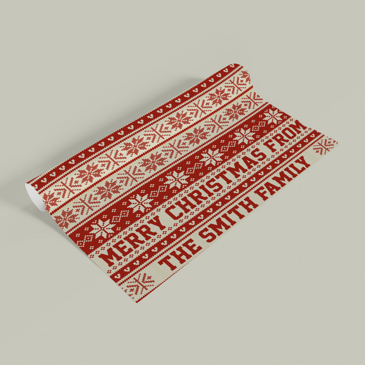 Merry Christmas - Personalized Family Wrapping Papers