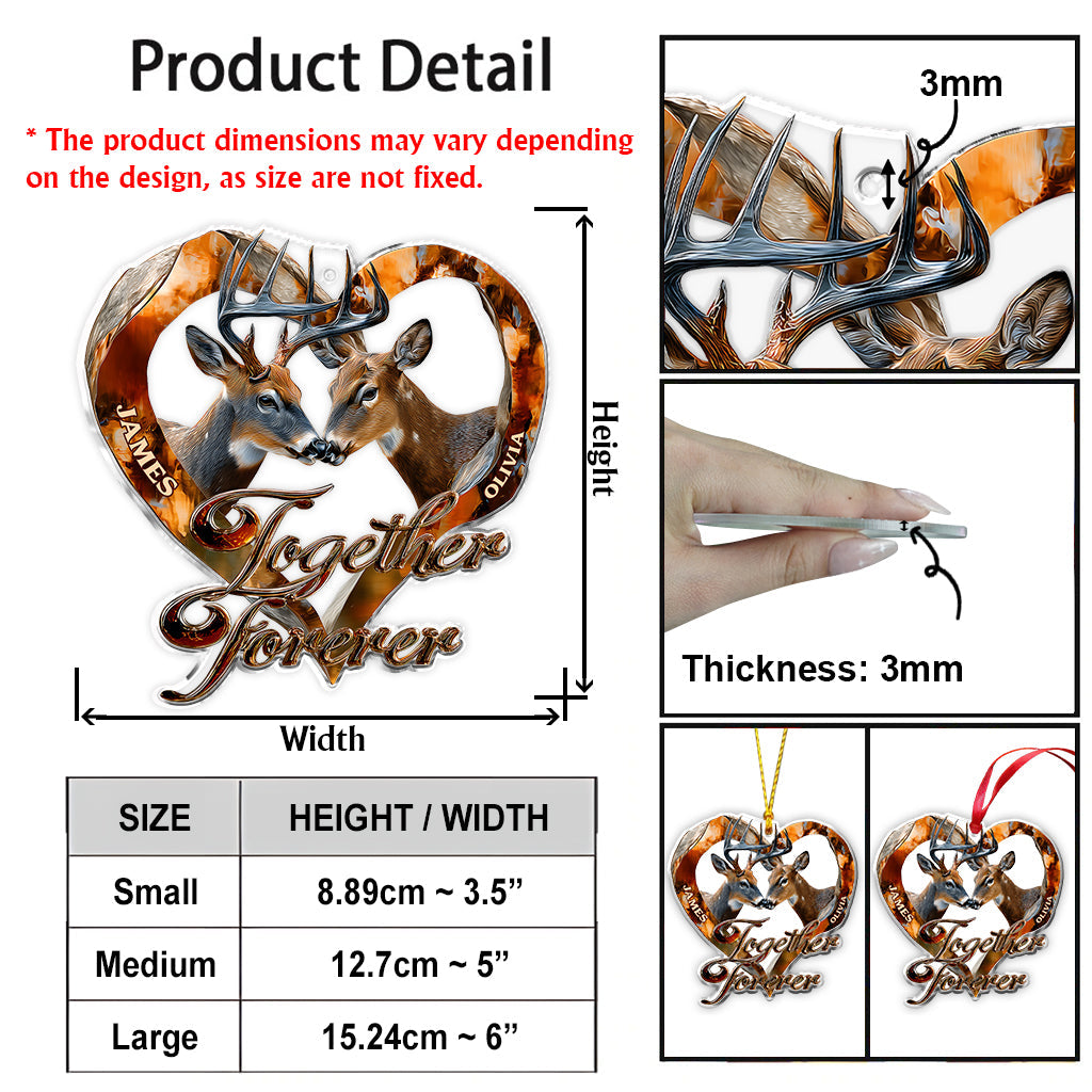 Together Forever - Personalized Couple Ornament