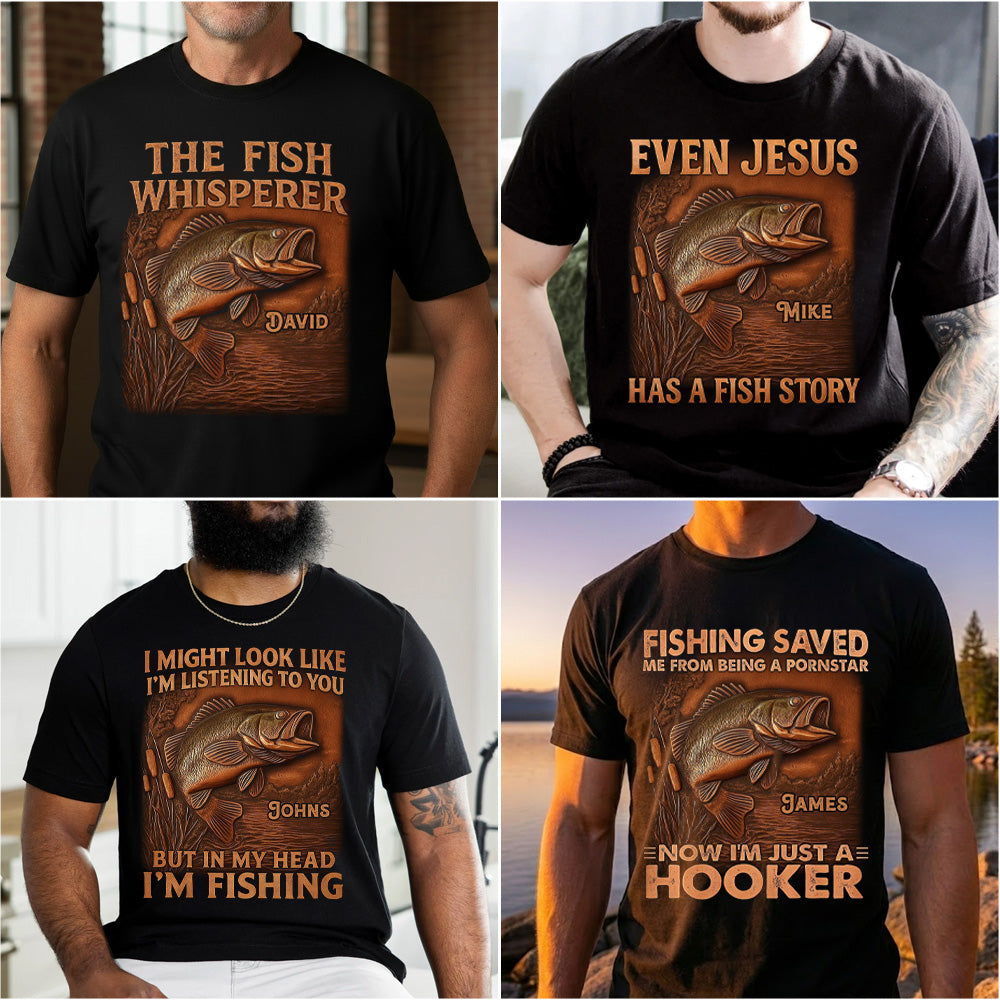 The Fish Whisperer - Personalized Fishing T-shirt And Hoodie