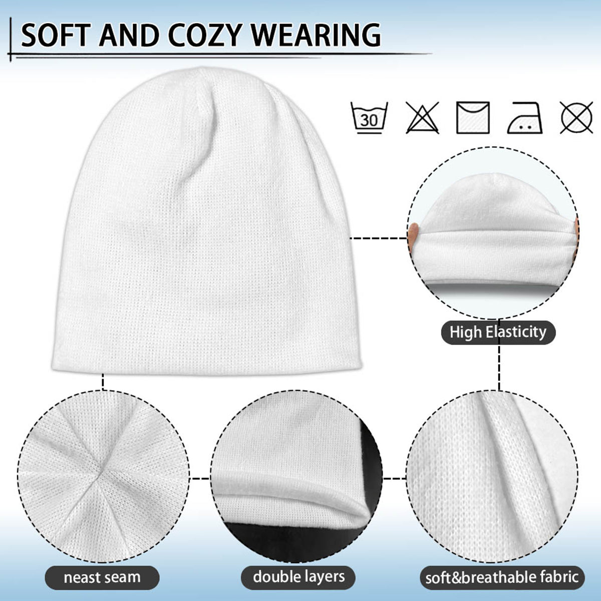 Love Highland Cow - Personalized Highland Cow Knitted Beanie Hat and Scarf Set