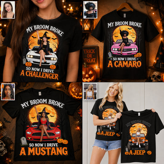 Mein Besen ist kaputt - Personalisierbares T-Shirt und Hoodie für Autofans
