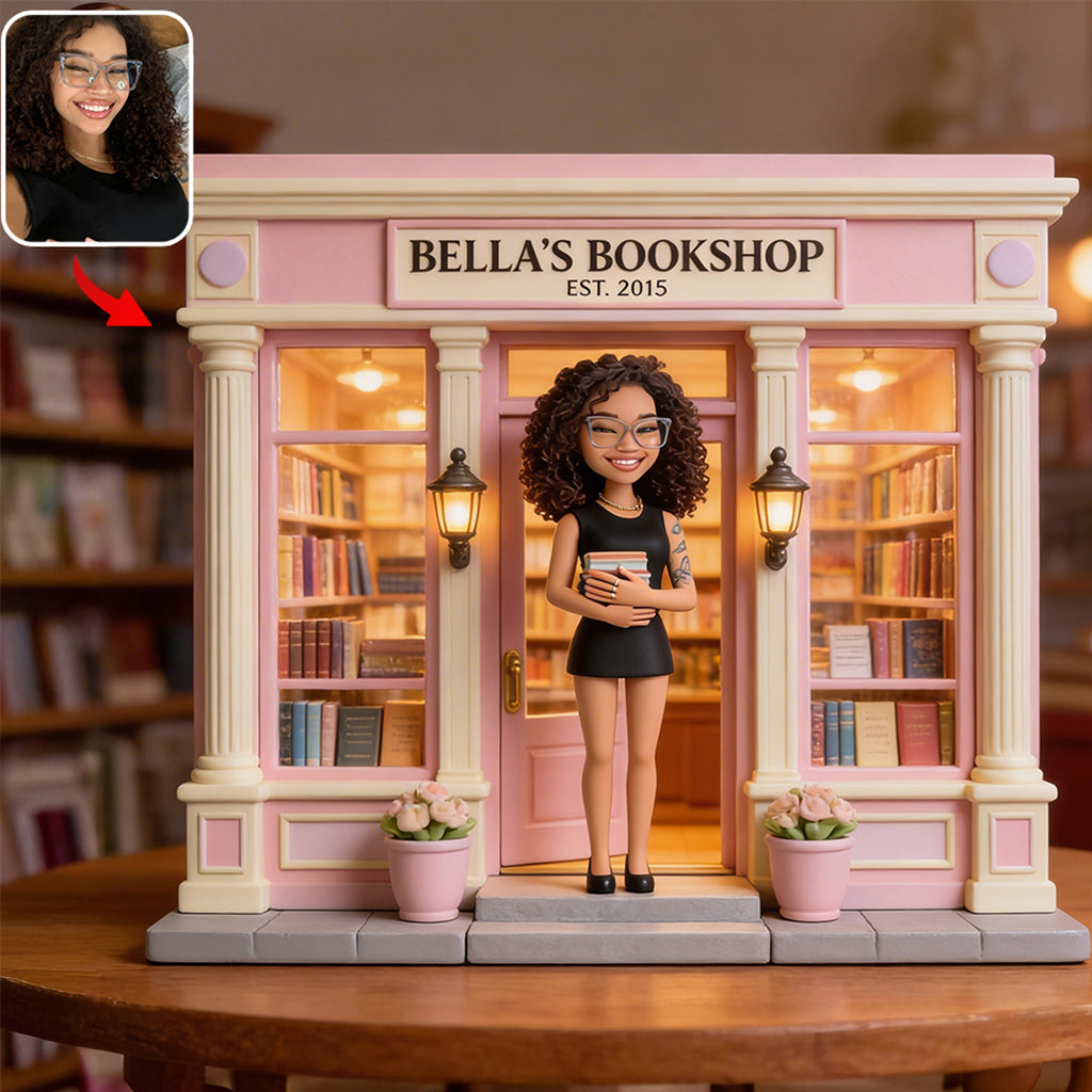 Custom Any Photo Bookshop - Personalized Book Custom Shaped Acrylic Plaque