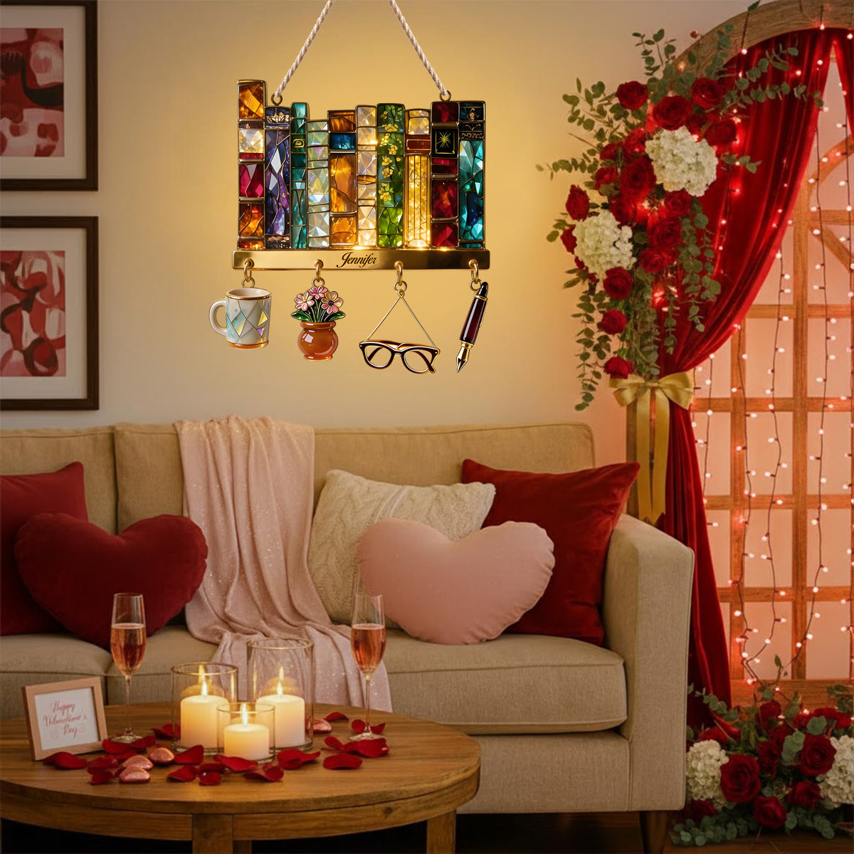 Book Lovers - Personalized Book LED Light Acrylic Sign