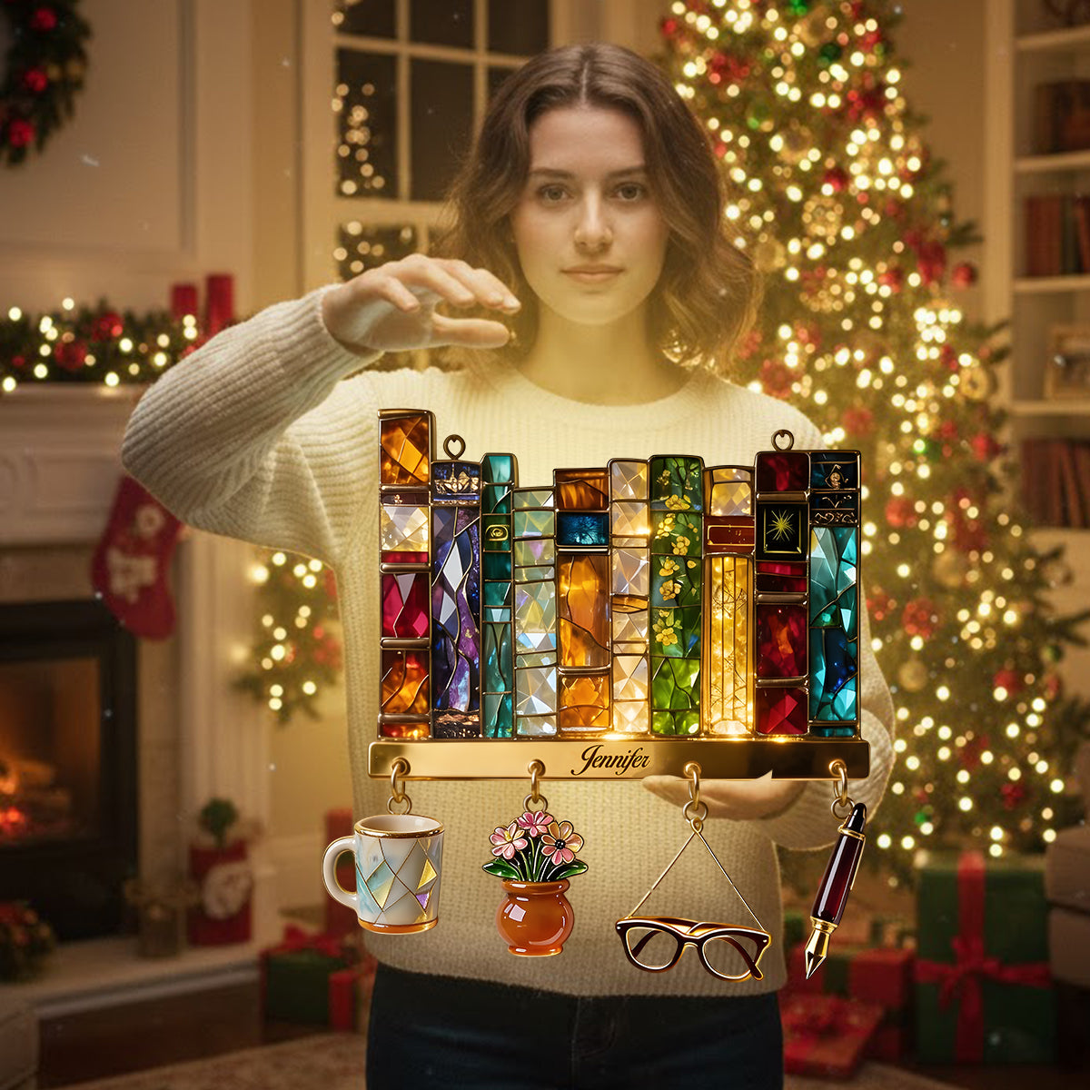 Book Lovers - Personalized Book LED Light Acrylic Sign