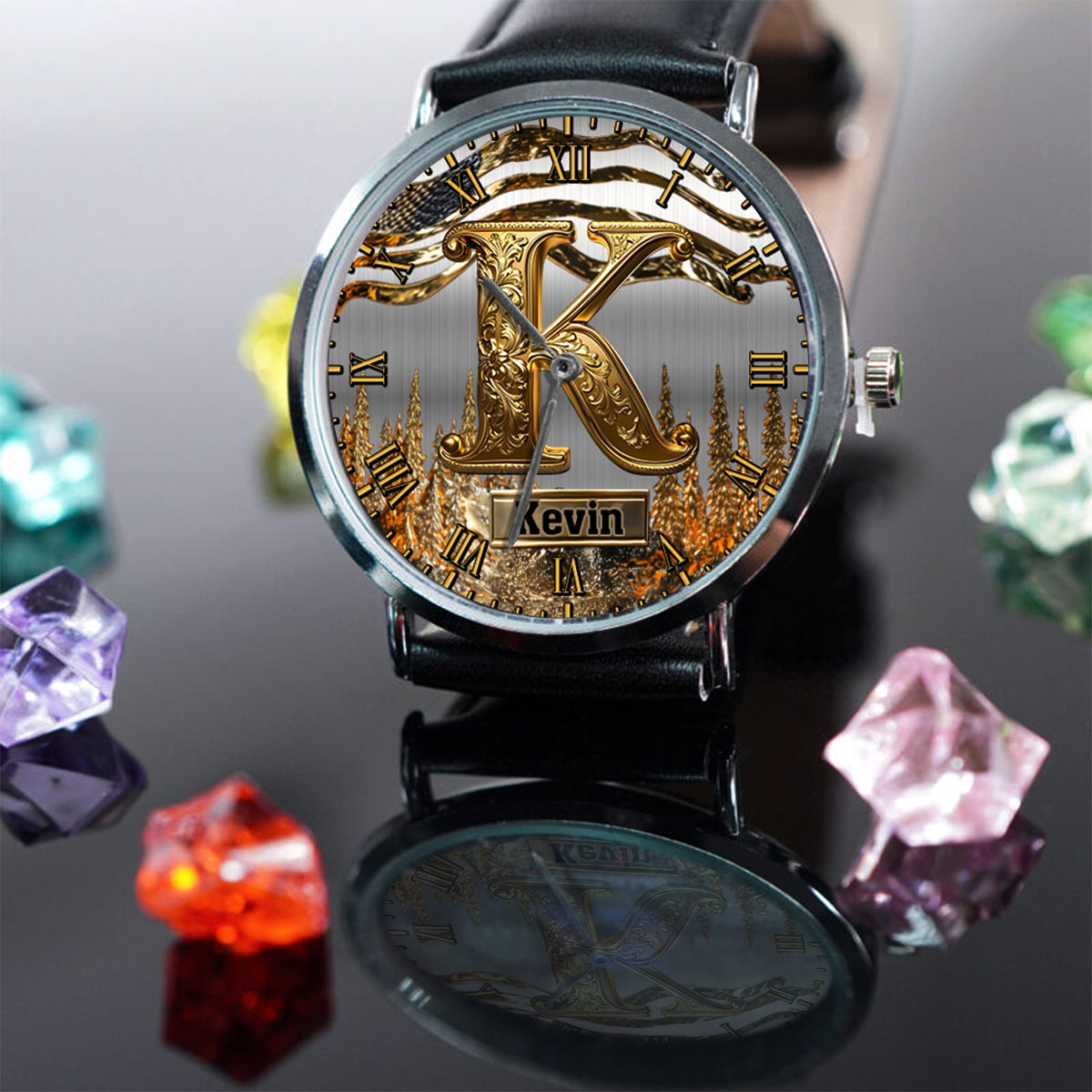 Name Initial Alphabet - Personalized Luxury Hand Watch