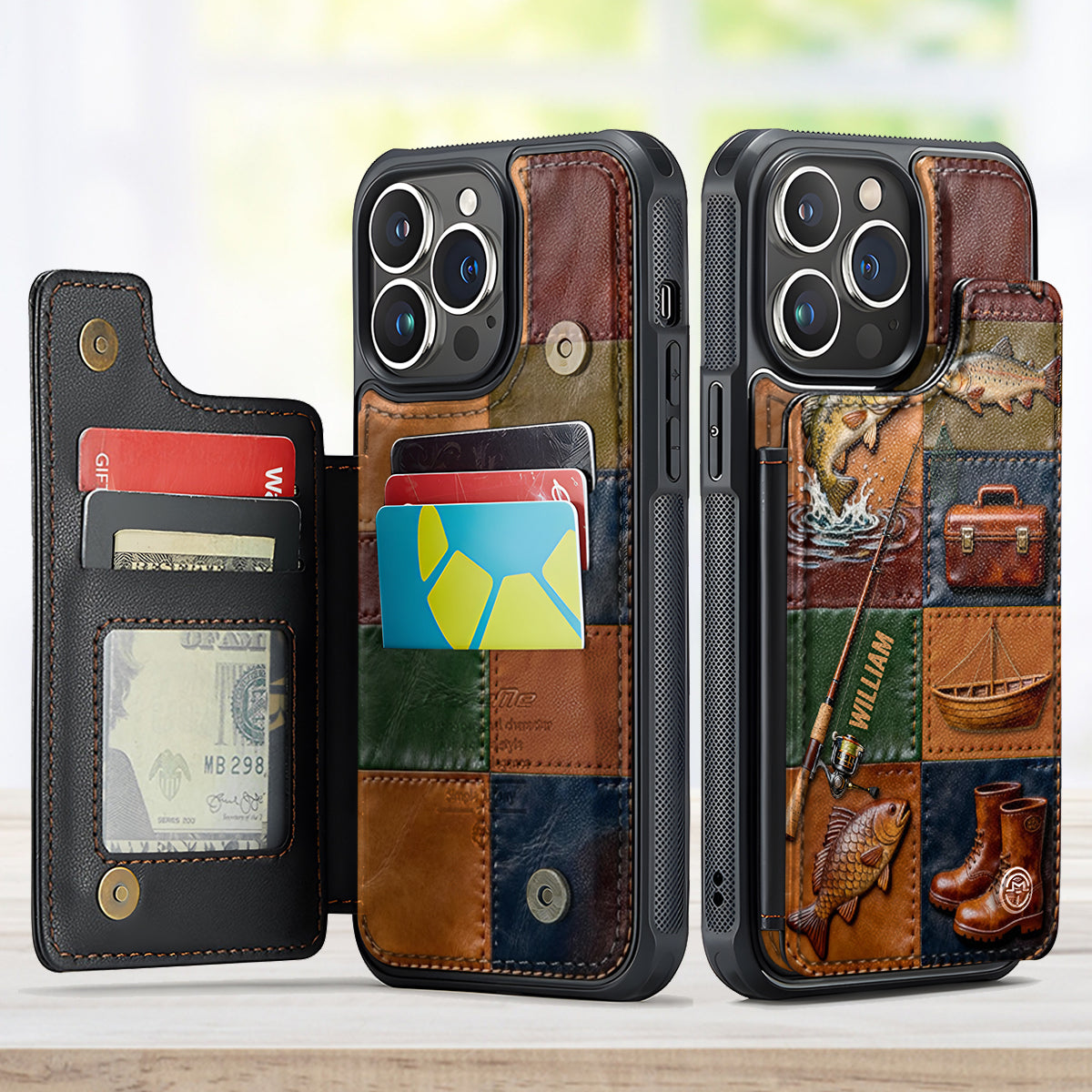 Perfect Gift For Fishing Lovers - Personalized Fishing Fully Printed Wallet Phone Case