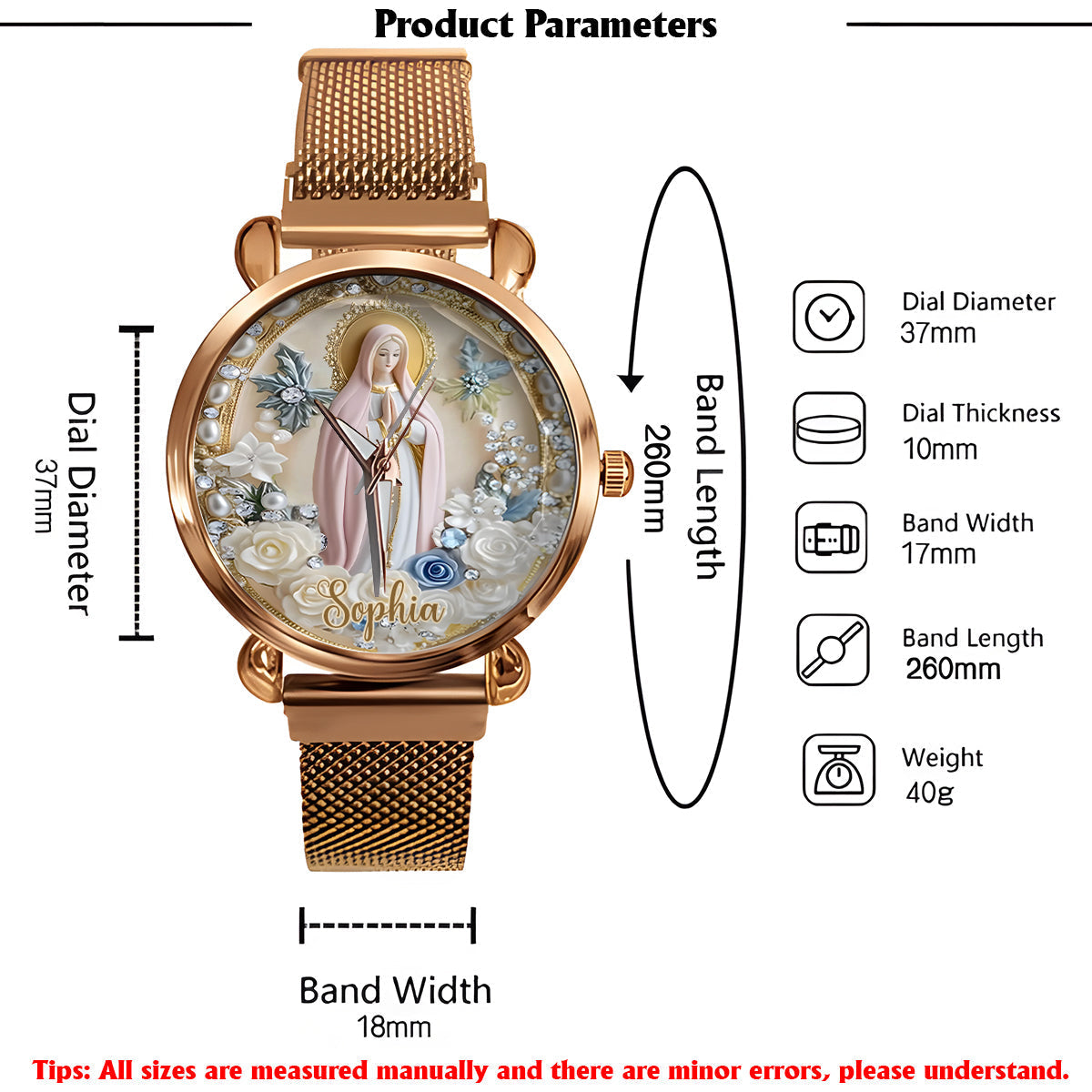Eternal Faith - Personalized Christian Women Hand Watch