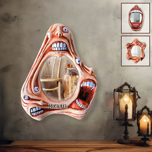 Scary Faces - Personalized Halloween Wall Hanging Mirror