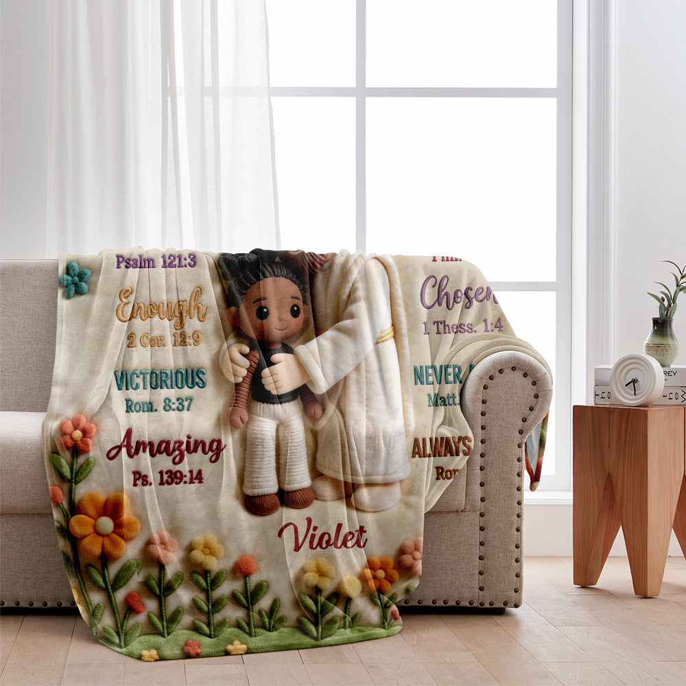 Crochet God Says You Are - Personalized Christian Blanket