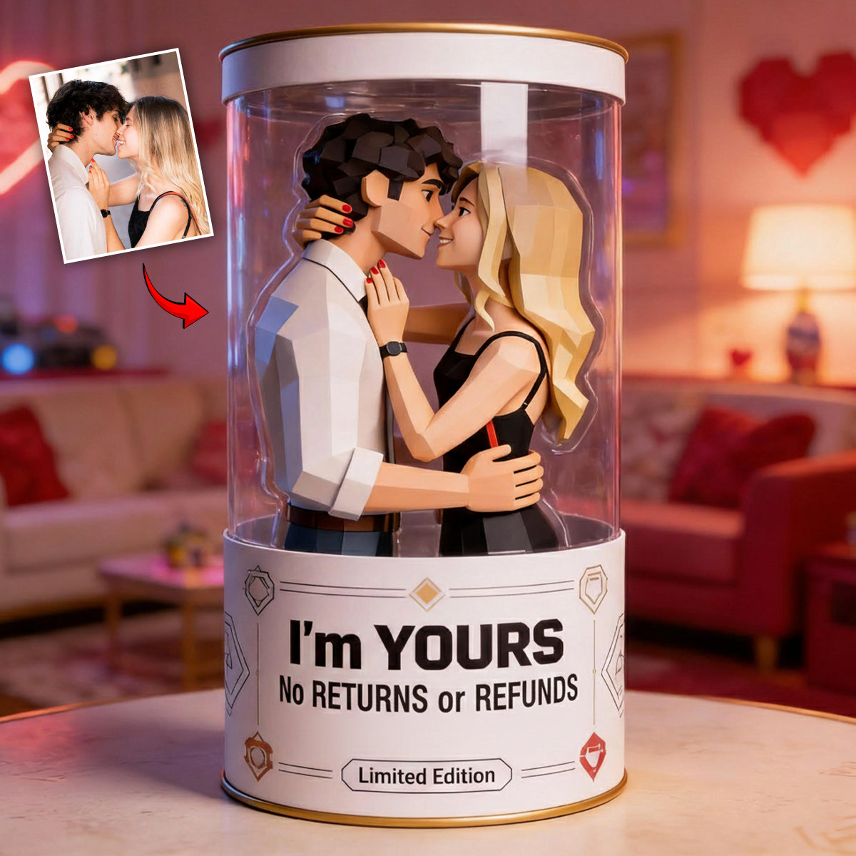 I Love You - Personalized Couple Custom Shaped Acrylic Plaque