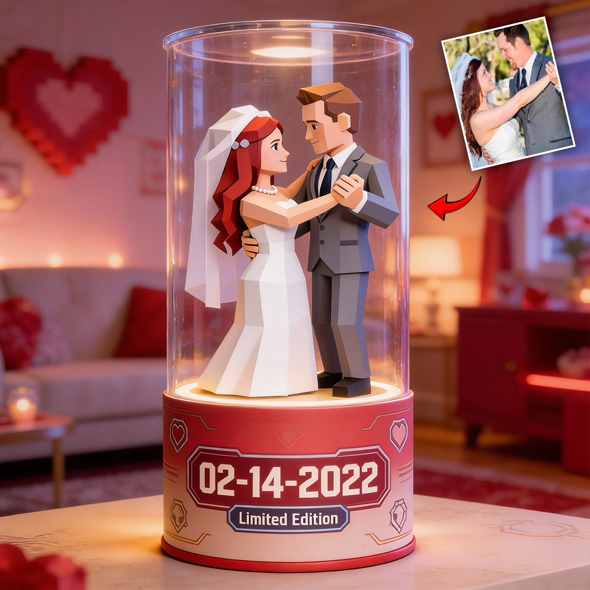 I Love You - Personalized Couple Custom Shaped Acrylic Plaque