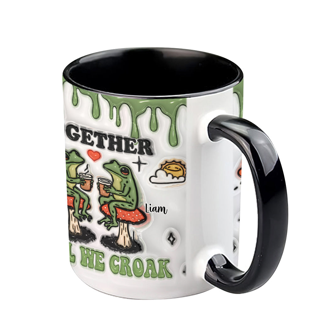 Ensemble jusqu'à la mort - Mug personnalisé à motif grenouille