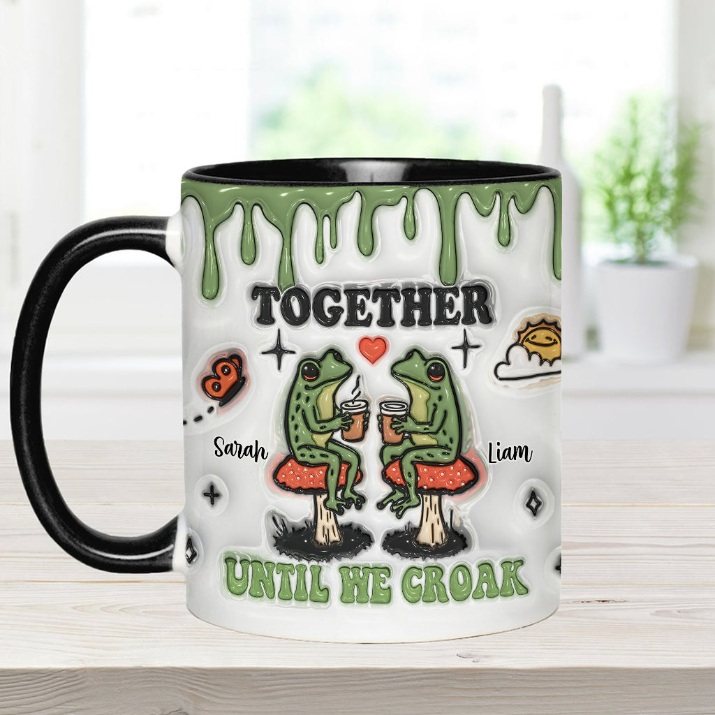 Ensemble jusqu'à la mort - Mug personnalisé à motif grenouille