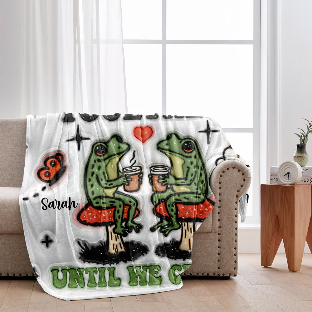 Together Until We Croak - Personalized Frog Blanket
